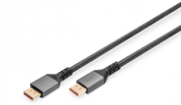DisplayPort connection cable 16K 2.1, 80 Gbps, 1 m, black, DB-340111-010-S