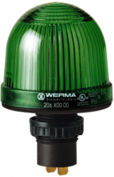 Recessed permanent light, Ø 57 mm, green, 12-48 V AC/DC, BA15d, IP65