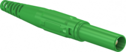 4 mm plug, screw connection, 2.5 mm², CAT III, green, 66.9196-25