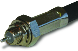 Cable connection for PCBs 50 Ω, RG-58, RG-141, LMR-195, Belden 7806A, Belden 9311, crimp connection, straight, 142271
