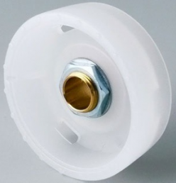 Rotary knob, 6.35 mm, polycarbonate, transparent, Ø 33 mm, H 14 mm, B8333631