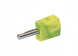 4 mm plug, clamp connection, 0.5 mm², yellow/green, 215-911