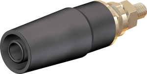 4 mm socket, screw connection, mounting Ø 8.3 mm, CAT II, black, 23.3050-21