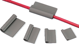 Mounting base, max. bundle Ø 3.3 mm, PVC, gray, self-adhesive, (L x W x H) 25.4 x 21.8 x 4.8 mm