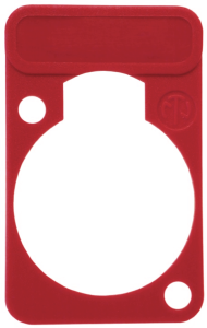 Label plate, red