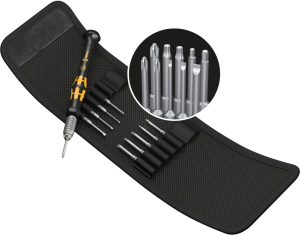 ESD screwdriver kit, PH0, PH00, PH1, 1 mm, 1.5 mm, 2 mm, 3 mm, Phillips/slotted/TORX, 05073670001