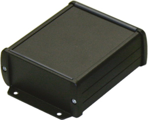 Aluminum Profile enclosure, (L x W x H) 100 x 60 x 31 mm, black (RAL 9004), IP65, TEKAM-12/E.9