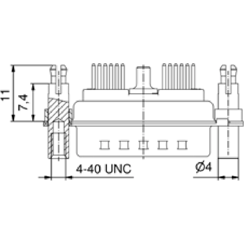 3H45W2PAR69F40X CONEC D-Sub Connectors Image 2