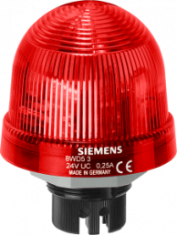 Integrated signal lamp, repeated flash light LED,24 V DC red
