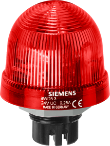 Integrated signal lamp, single flash light 24 V red