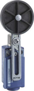 Switch, 2 pole, 1 Form A (N/O) + 1 Form B (N/C), roller lever, screw connection, IP66/IP67, XCKP2149P16