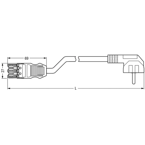 771-9993/307-202 WAGO Power Cords Image 2