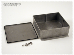 Aluminum die cast enclosure, (L x W x H) 188 x 188 x 67 mm, natural, IP65, 1590WFF