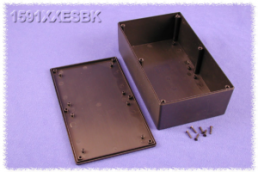 ABS enclosure, (L x W x H) 193 x 113 x 62 mm, black (RAL 9005), IP54, 1591XXESBK