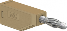4 mm plug, solder connection, 1.0 mm², brown, 22.2627-27