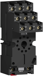 Relay socket for universal relay RUMC3, RUZSC3M