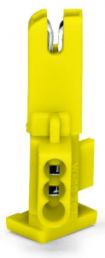 Socket module, 1 pole, Push-wire connection, 1.0 mm², yellow, 267-110