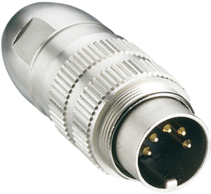 Plug, 7 pole, solder cup, screw locking, straight, 0331 07-1