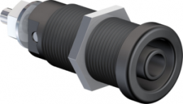 4 mm socket, screw connection, mounting Ø 12.2 mm, CAT IV, black, 66.9136-21