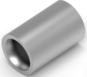 Butt connector, uninsulated, 3.0-6.0 mm², AWG 12 to 10, silver, 8.71 mm