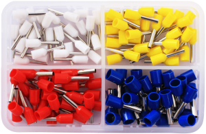 Wire end ferrule assortment, isolated, 120 pieces, 2010C389
