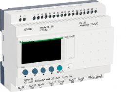 Modular smart relay Zelio Logic - 26 I O - 12V DC - clock - display