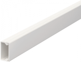 Cable duct, (L x W x H) 2000 x 20 x 10 mm, PVC, pure white, 6150764