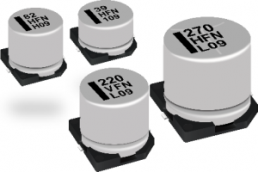 Electrolytic capacitor, 220 µF, 10 V (DC), SMD, Ø 6.3 mm