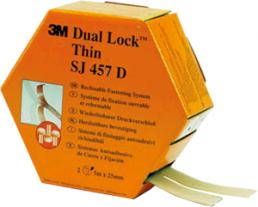 Pressure lock strap, 25 mm, polypropylene, transparent, 5 m, SJ 457 D