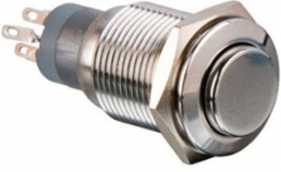 Pushbutton, 2 pole, silver, unlit , 1 A/110 V, mounting Ø 16.2 mm, IP40, MP0045/3D0NN000