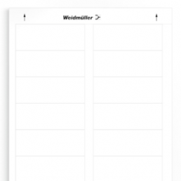Polyester Laser label, (L x W) 89 x 34 mm, white, DIN-A4 sheet with 10 pcs