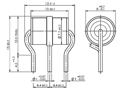 B88069X8840B502 TDK (EPCOS) Gas Discharge Tubes Image 2