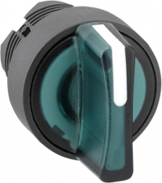 Selector switch, groping, waistband round, front ring black, 3 x 45°, mounting Ø 22 mm, ZB5AK1533