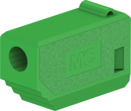 2 mm insulating grommet, solder connection, 0.5 mm², green, 22.2020-25