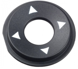 Cap, round, Ø 25 mm, (H) 2.05 mm, white, for short-stroke pushbutton Ultramec 6C, 10ZB16LMH13609
