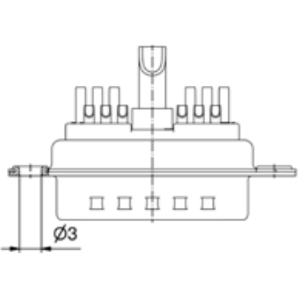 3H19W1PAM62A10X CONEC D-Sub Connectors Image 2