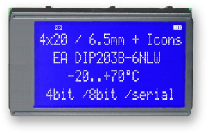 LCD text display