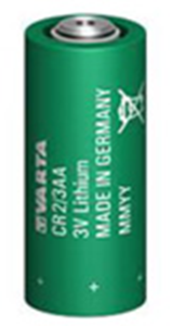 Lithium-Battery, 3 V, 2/3R23, 2/3 AA, round cell, surface contact