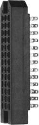 Socket header, 26 pole, pitch 2.5 mm, straight, black, 100023253