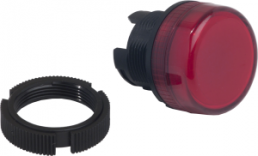 Signal light, waistband round, red, front ring black, mounting Ø 22 mm, ZA2BV04