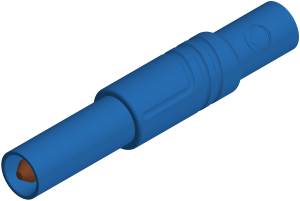 4 mm plug, screw connection, 0.5-1.5 mm², CAT III, blue, LAS S G BL