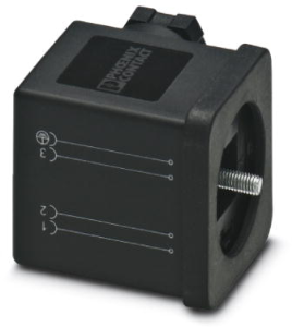Valve connector, DIN shape A, 4 pole, 230 V, 0.25-1.5 mm², 1452136