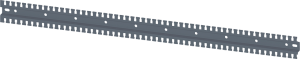 SIVACON, mounting rail, serrated, U- shape L: 1000mm, zinc-plated