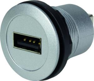 Feed through, USB socket type A 2.0 to USB socket type B 2.0, 09454521905
