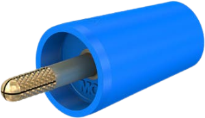 Spread adapter for screwing into Ø 4 mm sockets, CAT II, blue