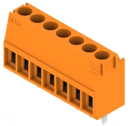 PCB terminal, 7 pole, pitch 3.5 mm, AWG 28-14, 10 A, screw connection, orange, 1845060000