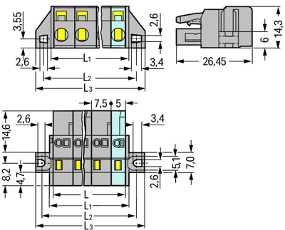 231-208/031-000 WAGO PCB Connection Systems Image 2