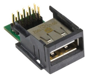 Contact Insert for industrial connectors, HPP V4 USB 2.0 A, PFT Einsatz
