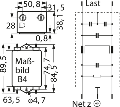 B84112B0000B110 TDK (EPCOS) Interference suppression filter Image 2