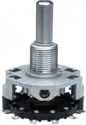 Step rotary switches, 2 pole, 5 stage, 60°, interrupting, 500 mA, 200 V, 48432 64002